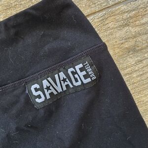 Savage Barbell Black Workout Athletic Shorts Medium Womens